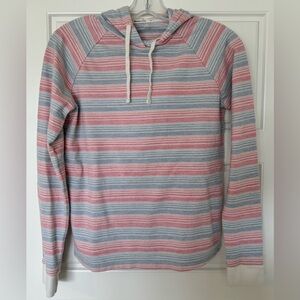 Marine Layer Stripe Pullover Hoodie‎ Womens Size XS Blue Red EUC